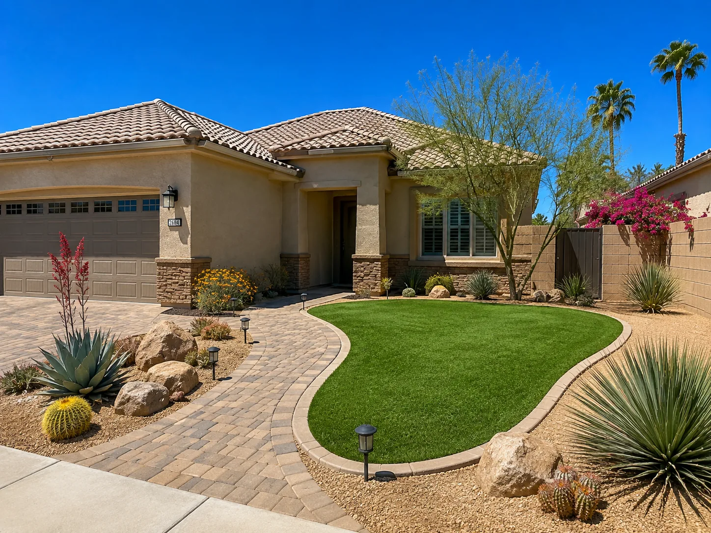 Desert landscape turf conversion Scottsdale AZ