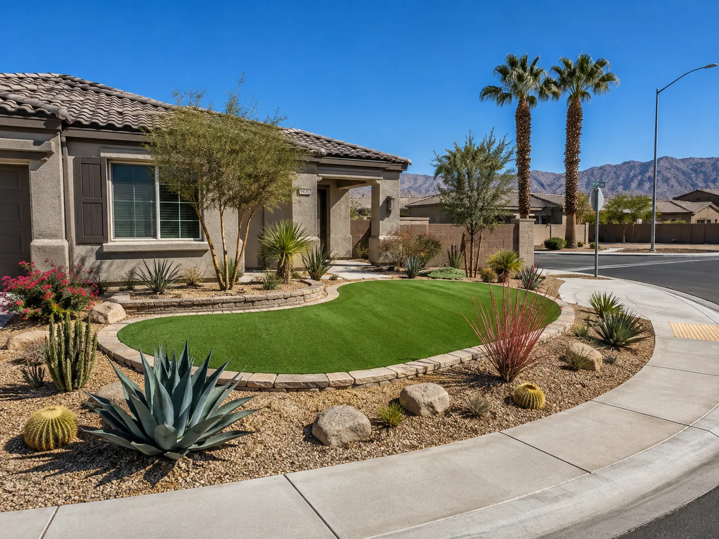 Desert landscape turf conversion Scottsdale AZ