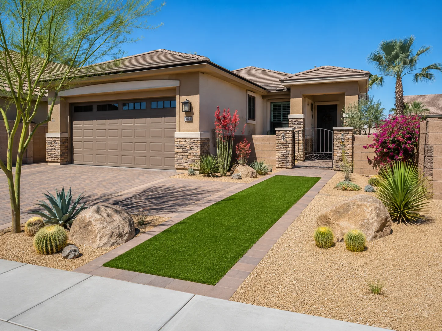 Desert landscape turf conversion Scottsdale AZ