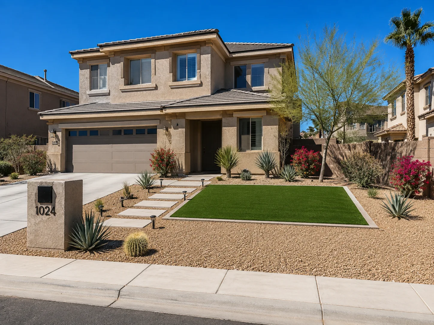 Desert landscape turf conversion Scottsdale AZ