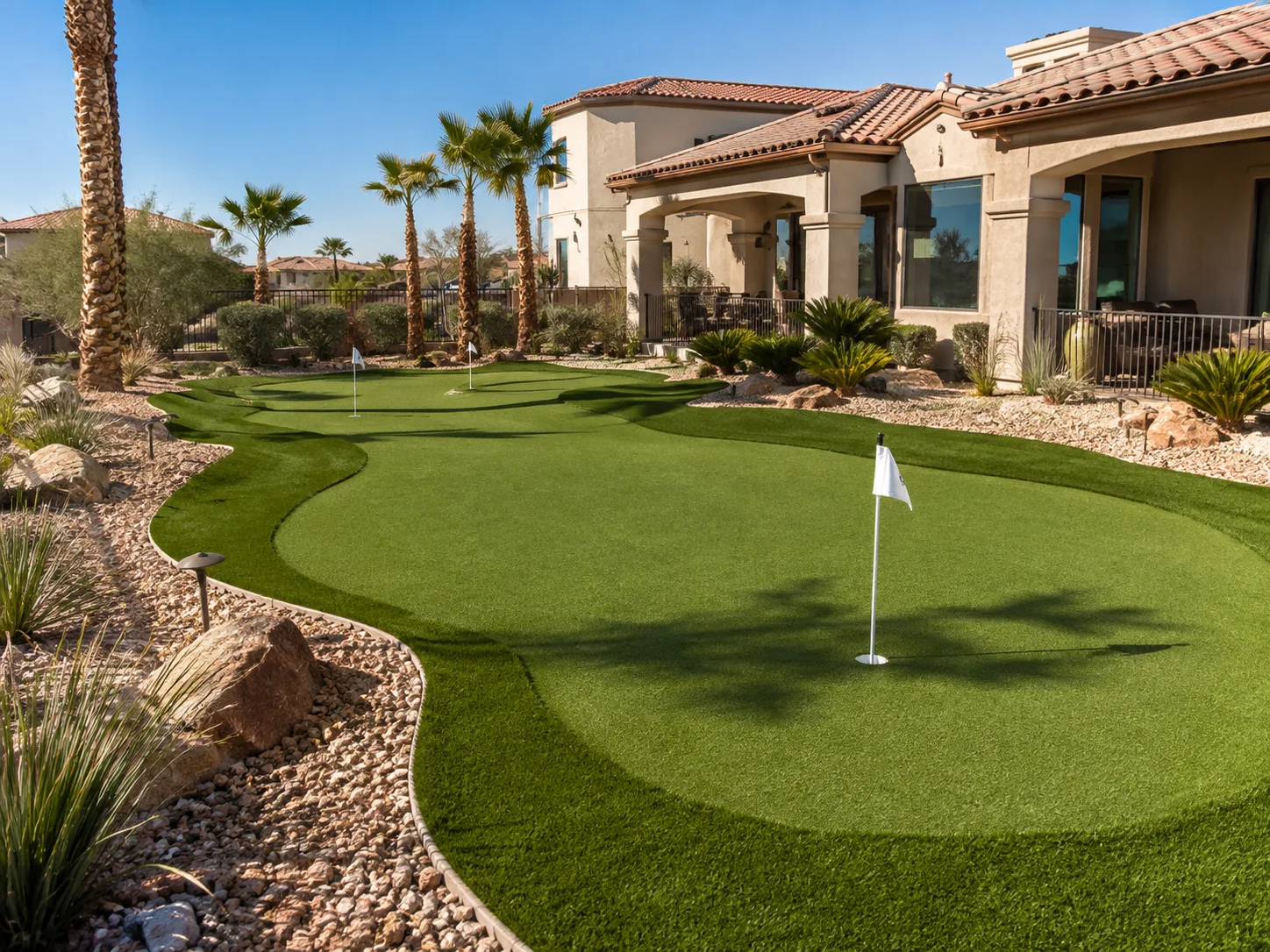 Backyard putting green Scottsdale AZ