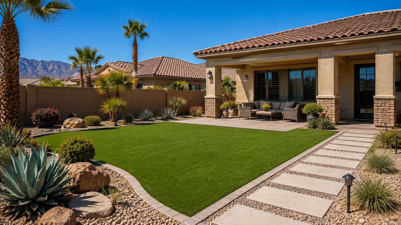 Does artificial turf get hot in the desert?