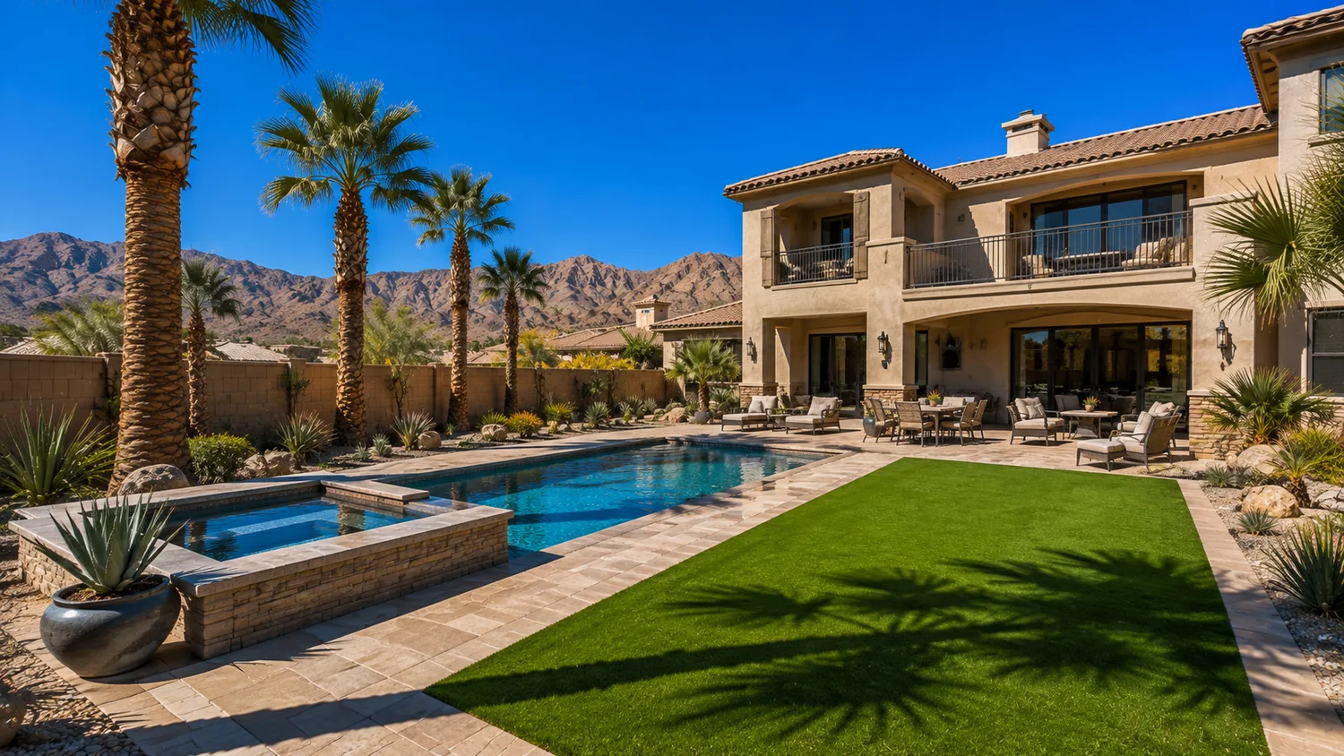 Artificial turf around pool Scottsdale AZ