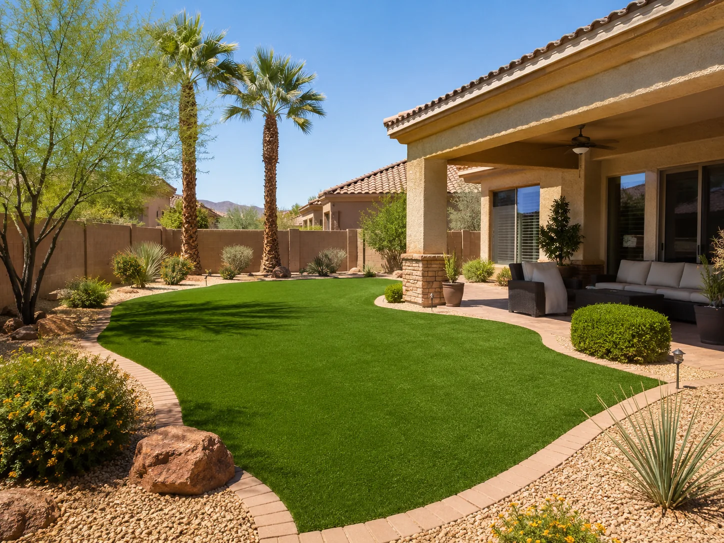 Artificial grass lawn Scottsdale AZ